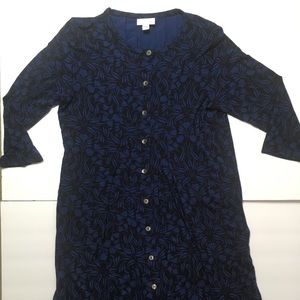 🌲J Jill XS Knee length button down dress